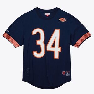 Walter Payton Chicago Bears 1983 NFL N&N Mesh Crewneck Mitchell & Ness Large